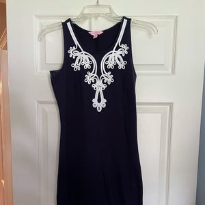 Lilly Pulitzer Navy & White Shift Dress